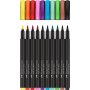 Sivellinkynäsarja Faber-Castell Black Edition 10 väriä