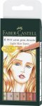 Sivellinkynäsarja Faber-Castell Pitt Light Skin Tones, 6 väriä/srj