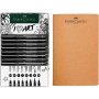Sivellinkynäsarja Faber-Castell Pitt musta 8 leveyttä, luonnoskirja