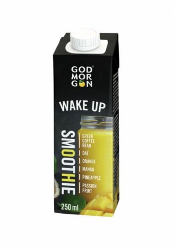 Kahvipapu God Morgon vihreä ja hedelmät Wake Up smoothie 15x250ml