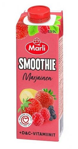 Smoothie Marli marjainen 2,5dl + DC-vitamiinit 15x250ml