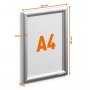 Snapkehys Durable Outdoor A4 hopea