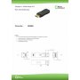 Sovitin MicroConnect Displayport-HDMI musta uros-naaras