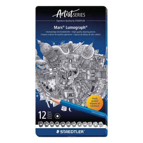 staedtler lumograph100g lyijykynähb 12kpl