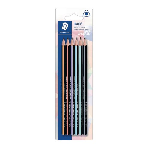 Staedtler noris 118 pastel line lyjykynä hb blister 1 kpl=6 kynää 6kpl