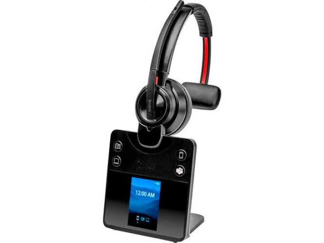 Stereokuuloke Poly Savi 8410 Office Monaural telakalla