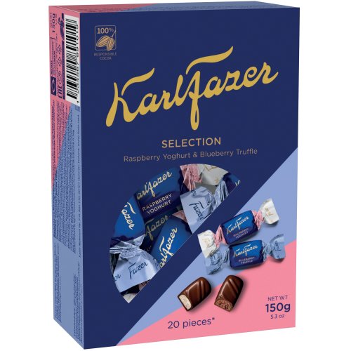 Suklaakonvehti Fazer selection 150g 1 kpl = 12 rasiaa