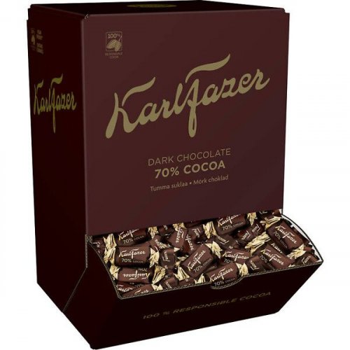 Suklaakonvehti Karl Fazer 70% tumma 3kg