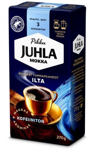 Suodatinkahvi Juhla Mokka Ilta kofeiiniton 270g