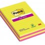 Super Sticky Meeting Notes 127x203mm viivat värilaj 4x45