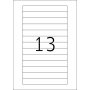 Tarra-arkki A4 5069 Herma 147,3x20mm, 25ark/pak