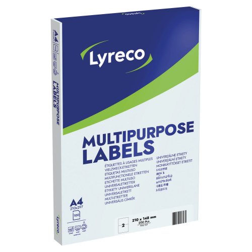 Tarra-arkki Lyreco 210 x 148mm 2-osainen 200kpl