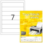 Tarra-arkki Top Stick 8721 A4/7-osainen. 192x38mm 100ark