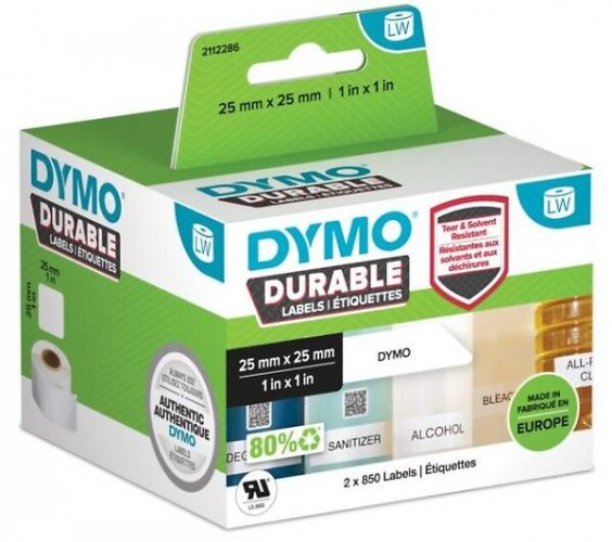 Tarra Dymo LW-kesto 25x25mm 850 /rll