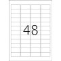 Siirrettävä tarra A4 Herma Special 48 osainen yhden tarran koko 45,7 x 21,2 mm