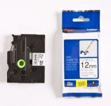 Tarranauha 12mmx8m laminoitu musta/valkoinen