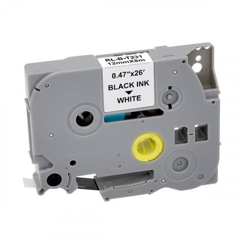 Tarranauha 12mmx8m mu/va Brother P-Touch yhteensopiva