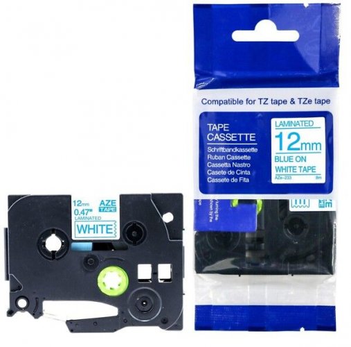 Tarranauha 12mmx8m sininen/valkoinen