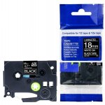 Tarranauha 18mmx8m valkoinen/musta