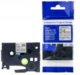 Tarranauha 24mmx8m musta/hopea