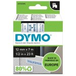 Tarranauha dymo d1 12mm x 7m sininen/valkoinen
