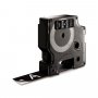 Tarranauha dymo d1 19mm/7m valkoinen/musta