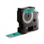 Tarranauha dymo d1 19mm x 7m musta/vihreä