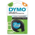 Tarranauha Dymo Letratag 12mmx4m musta/kirkas
