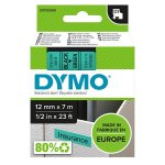 Tarrateippi Dymo D1 musta/vihreä 12mm/7m