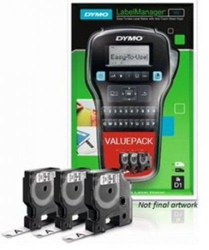 Dymo tarratulostin LM 160 valuepack sis. 3 teippiä
