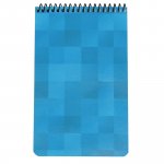 Taskulehtiö 90x148mm ruudut sininen