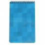 Taskulehtiö 90x148mm ruudut sininen