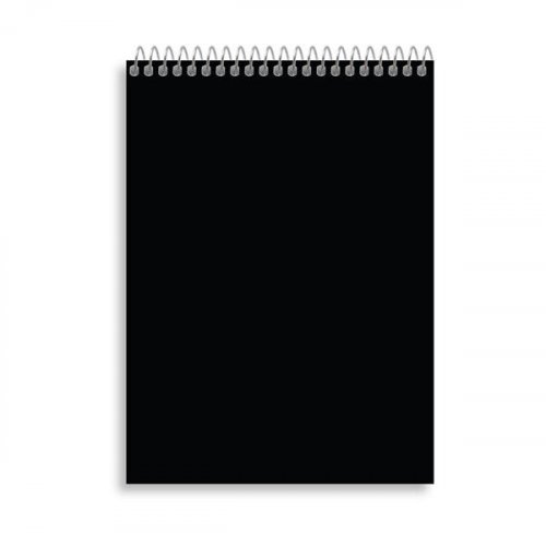 Taskulehtiö A6 100 sivua 7x7mm ruudut musta