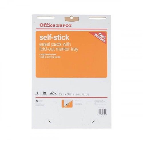 Taululehtiö 63,5x76,2cm blanko itsekiinnittyvä 30ark