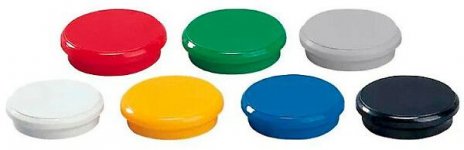Taulumagneetti Dahle 24mm värilajitelma 10kpl