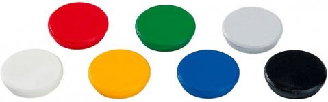 Taulumagneetti Dahle 32mm värilajitelma 10kpl