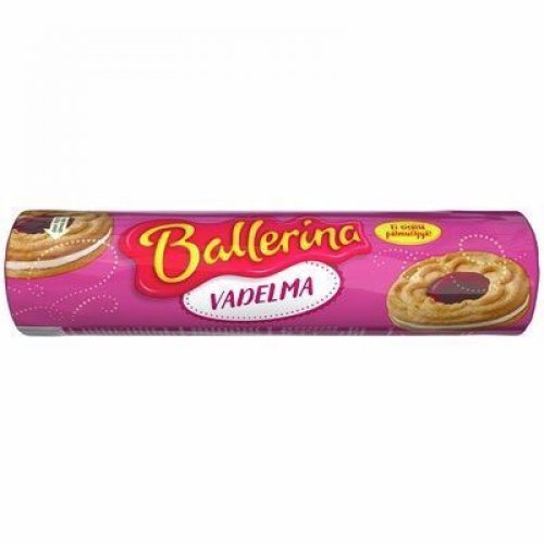 Täytekeksi Ballerina vadelma 190g vadelma