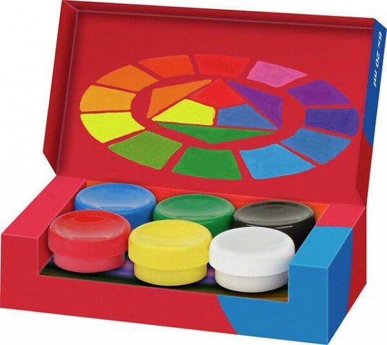 Teampera/Guassivärit 6 väriä 20 ml/väri