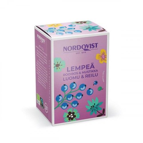 Tee Nordqvist Lempeä rooibos mustikka luomu