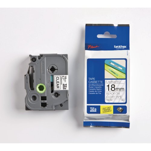 Teippi Brother tze-141 18 mm musta/kirk