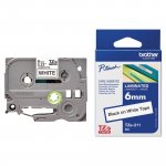 Teippi Brother tze-211 6 mm musta/valk