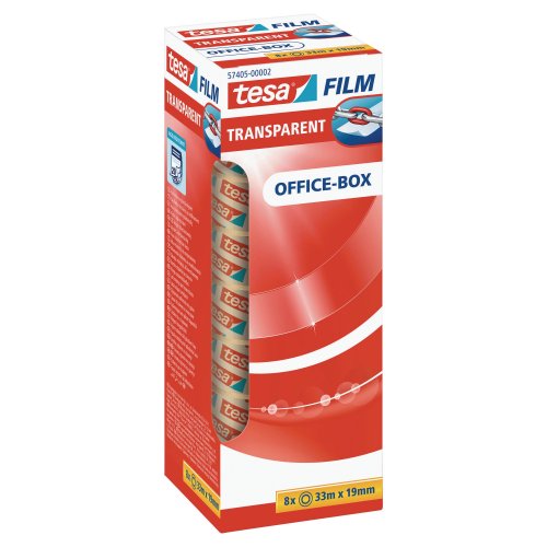 Teippi Tesa® 19mm x 33m kirkas 8kpl