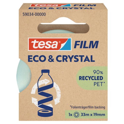 Teippi Tesafilm eco premium 33 m x 19 mm, kirkas
