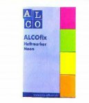 Teippimerkki Alco 20x50mm neon värilajitelma 4x50kpl