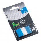 Teippimerkki Info Notes sininen 25x43mm 50merkkiä
