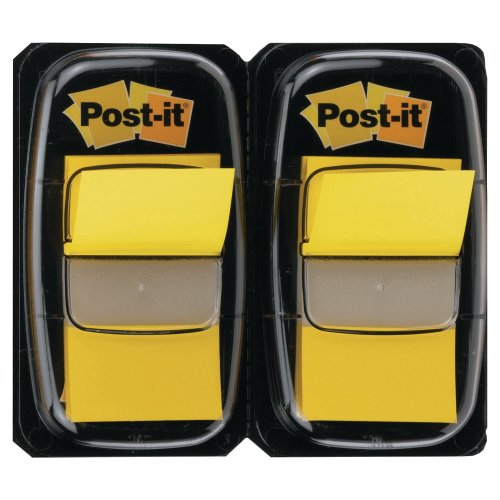 Teippimerkki Post-it® index 25 x 44mm keltainen 2kpl