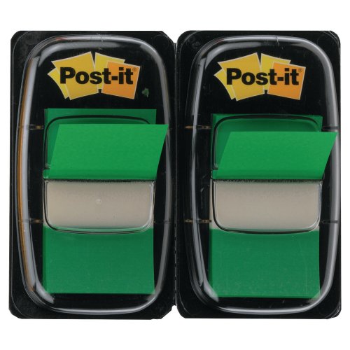 Teippimerkki Post-it® index 25 x 44mm vihreä 2kpl
