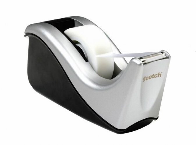 Teippiteline Scotch C60 hopea + 1rll Magic teippi 19mm 33m