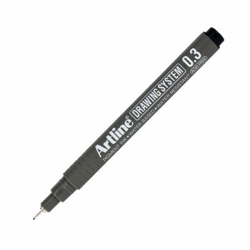 Tekninen piirustuskynä EK-233 DrawingSystem 0,3mm musta