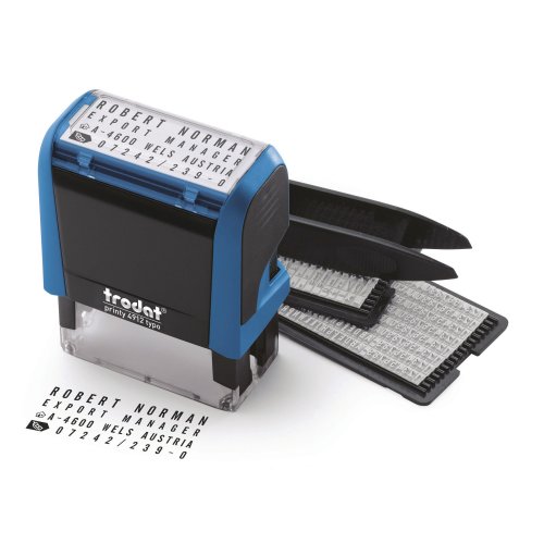Tekstileimasinsetti Trodat typo printy 4912 itseladottava